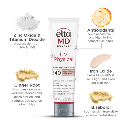 EltaMD UV Physical Broad-Spectrum SPF 40- Rosy Tint