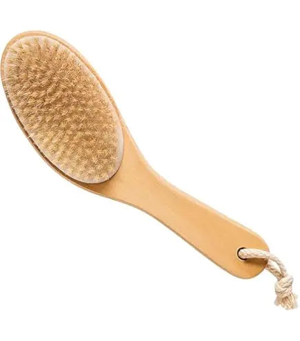 Bass Brushes Deluxe Short Curved Handle / Long Bristle Hair Brush – 100% Wild Boar (Firm) Bass Brushes