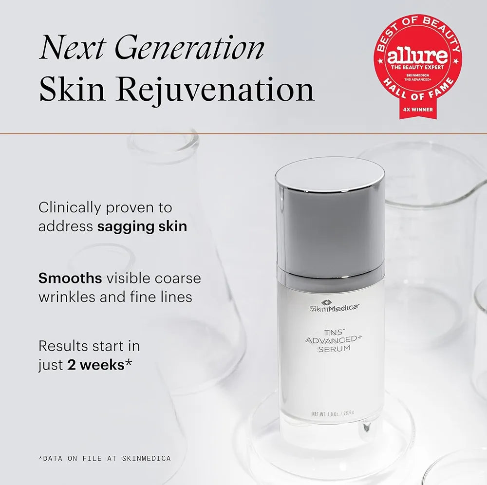 SkinMedica TNS Advanced+ Serum - Our Premium Facial Skin Care Product, the Secret to Flawless Skin. Age-Defying Face Serum for Women is Proven to Address Wrinkles and Fine Lines for Glowing Skin,1 Oz