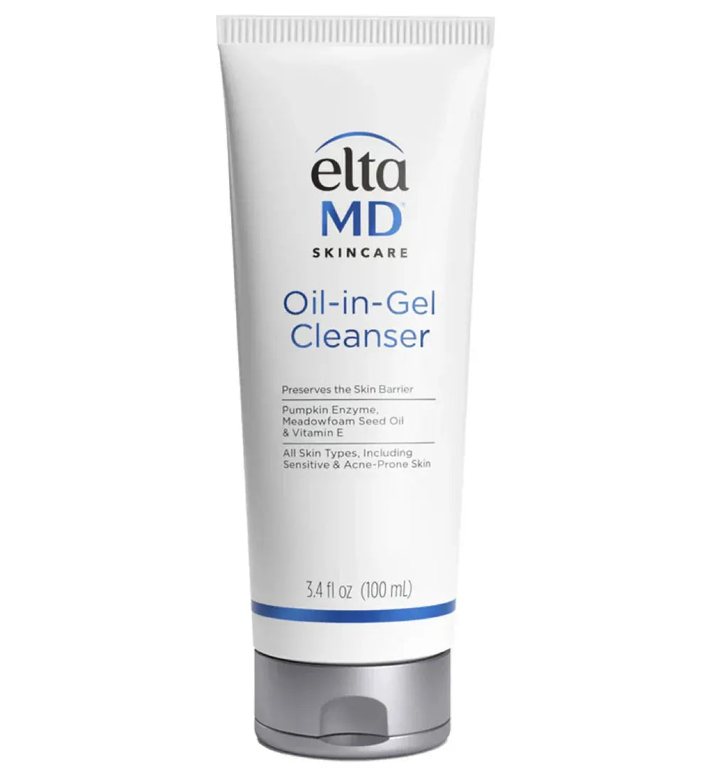 Ella MD Oil-in-Gel Cleanser tube on a white background