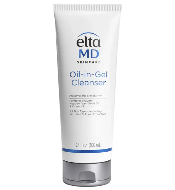 Ella MD Oil-in-Gel Cleanser tube on a white background