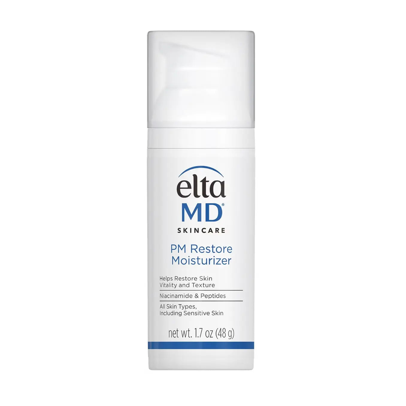 Eltma MD skincare moisturizer bottle on a white background