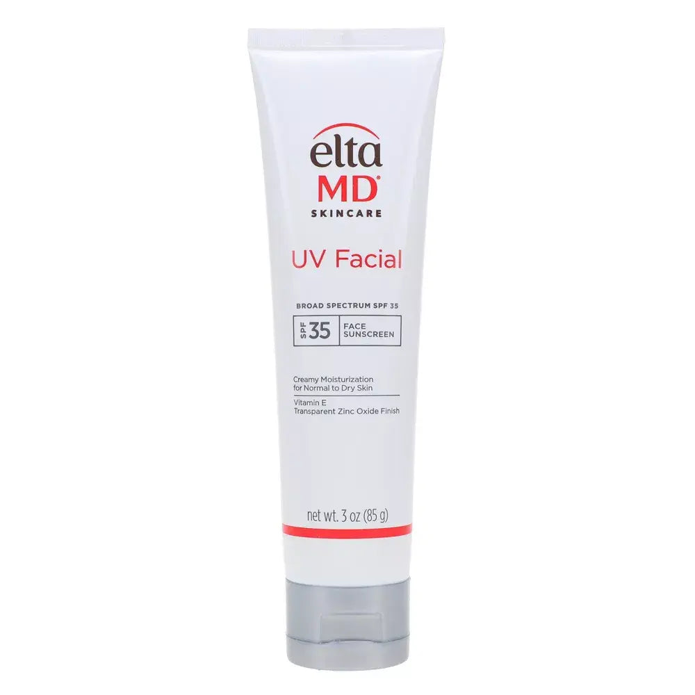 Eltma MD UV Facial sunscreen tube on a white background