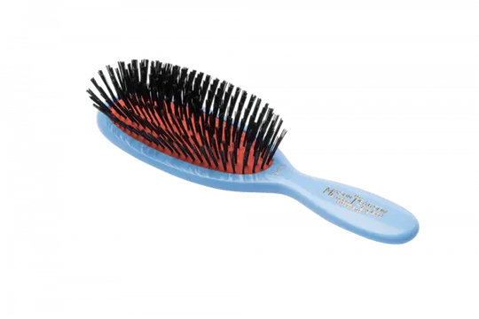 Mason Pearson Child Bristle Hairbrush CB4 - Blue Mason Pearson Pocket Hairbrushes