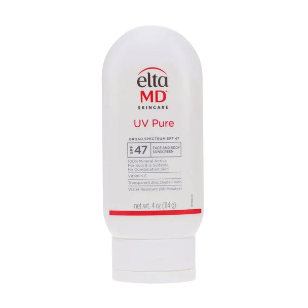 Elta MD UV Pure sunscreen tube on a white background