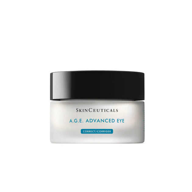 SkinCeuticals A.G.E. Advanced Eye cream jar on a white background