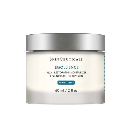 SkinCeuticals Emollience moisturizer jar on a white background