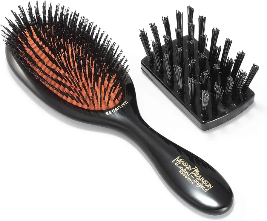 Mason Pearson Sensitive Bristle Hairbrush – SB3 (All Boar Bristle, Dark Ruby) Mason Pearson